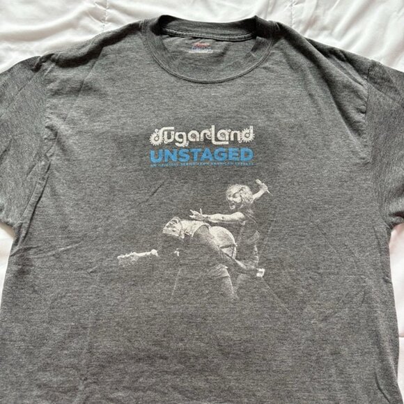 Sugarland Tour T Shirt Tee Mens Large Gray Band Country Tailgate Merch 2010 NYC - Picture 2 of 7